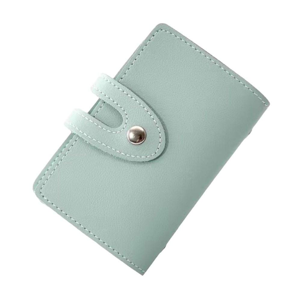 Teal Leather Multi Card Thin Style Wallet